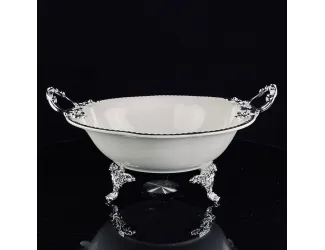 Глубокое блюдо 30,5см на ножках с ручками Lenardi Atlantis 205-929