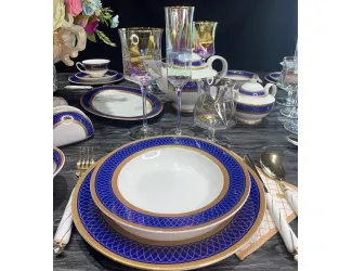 Обеденный сервиз на 6 персон 23предмета Lenardi САПФИР 205-034