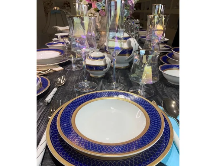 Чайно-столовый сервиз на 12 персон 88предметов  САПФИР 205-035