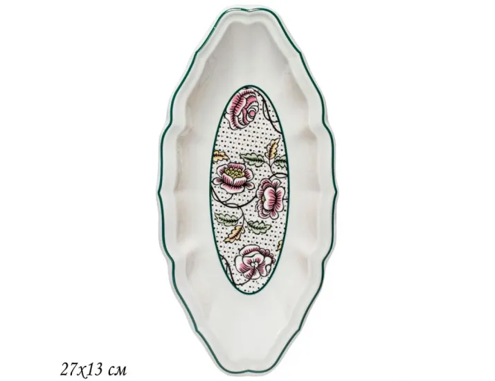 Овальное блюдо 27х13см Lenardi Глория 205-215