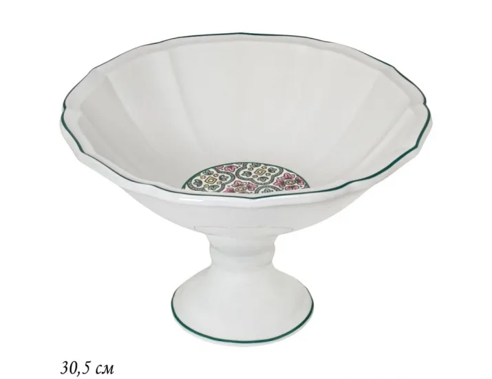 Фруктовница 30,5см на ножке  Lenardi Дария 205-252