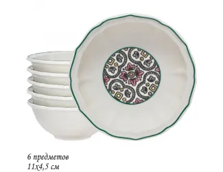 Набор из 6 салатников12см Lenardi Дария 205-256