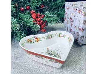 Блюдо-сердце 16см Lenardi Новогодний 205-300