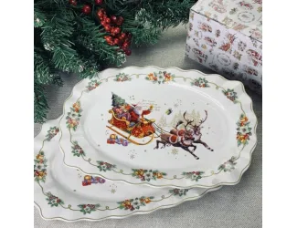 Набор блюд 2шт 30,5см Lenardi Новогодний 205-313