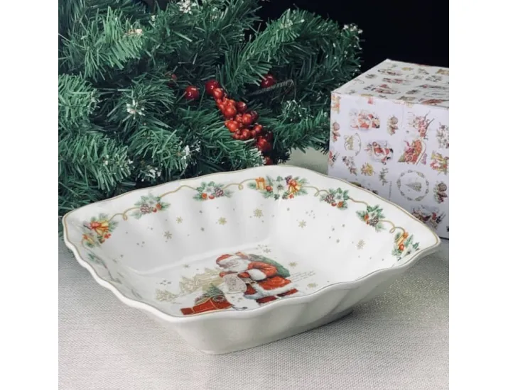 Салатник квадратный 23см Lenardi Новогодний 205-315