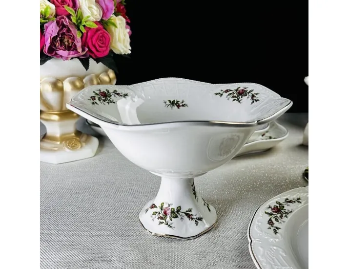 Конфетница на ножке 20,5х13 см Lenardi Доминика 205-379