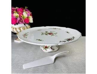 Тортовница 36см с лопаткой Lenardi Доминика 205-387