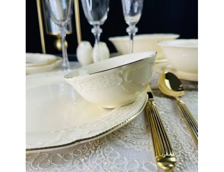 Набор из 6 салатников 11,5см Lenardi Доминика крем 205-396