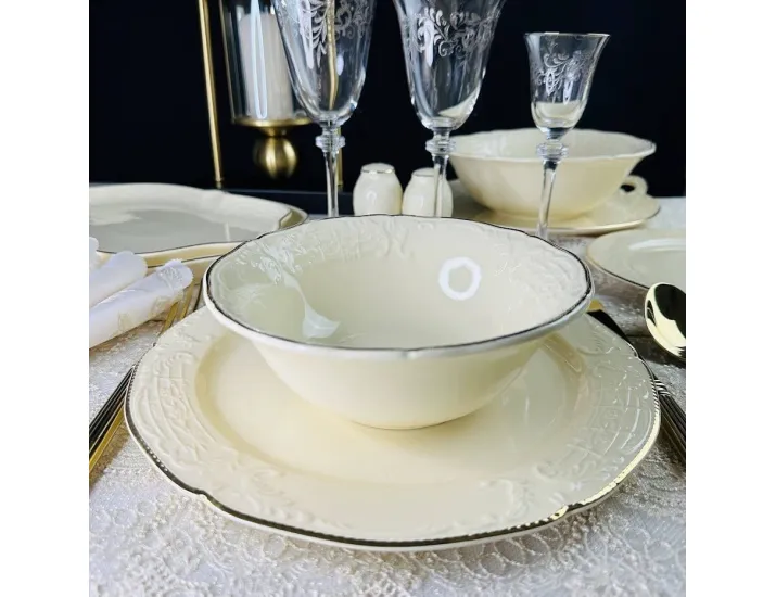 Набор из 6 салатников 18см Lenardi Доминика крем 205-397