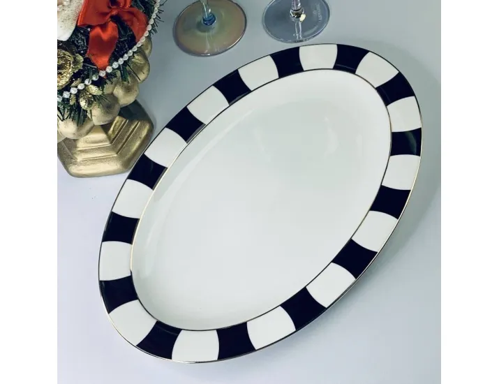 Набор из 2 овальных блюд 35,5см Lenardi Жаклин 205-412