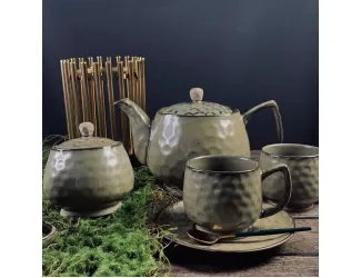 Чайный сервиз на 6 персон 14 предметов 300 мл Lenardi Мистраль 205-447