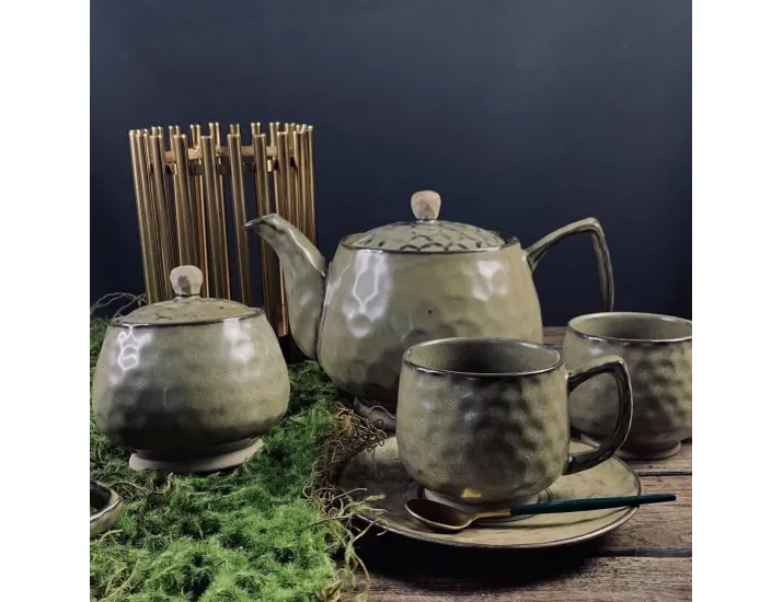 Чайный сервиз на 6 персон 14 предметов 300 мл Lenardi Мистраль 205-447