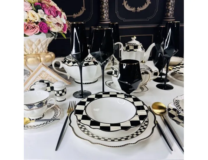 Обеденный сервиз на 6 персон 38прдеметов Lenardi Тристан 205-493