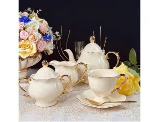 Чайный сервиз на 6 персон 15 предметов Lenardi Мираж 205-547