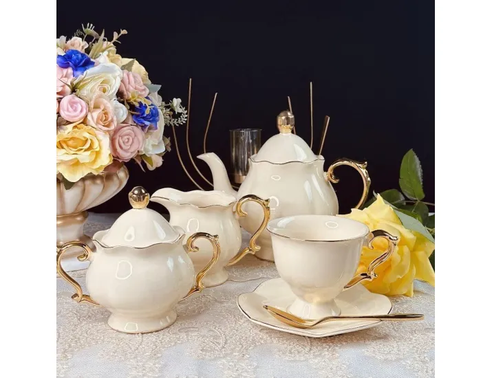 Чайный сервиз на 6 персон 15 предметов Lenardi Мираж 205-547