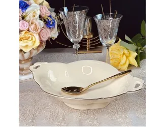 Глубокое овальное блюдо 35см Lenardi Мираж 205-561