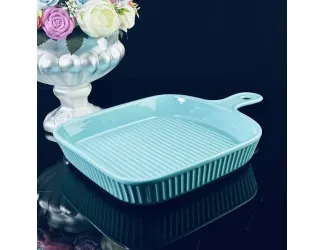 Блюдо для запекания 30,5см Lenardi голубой 205-839