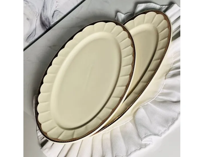 Набор из 2 овальных блюд 35,5см Lenardi Империал Золото 205-934