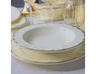 Набор из 6 глубоких тарелок 23см Lenardi Империал Золото 205-935