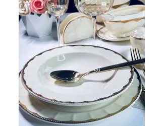 Набор из 6 глубоких тарелок 23см Lenardi Империал Золото 205-935