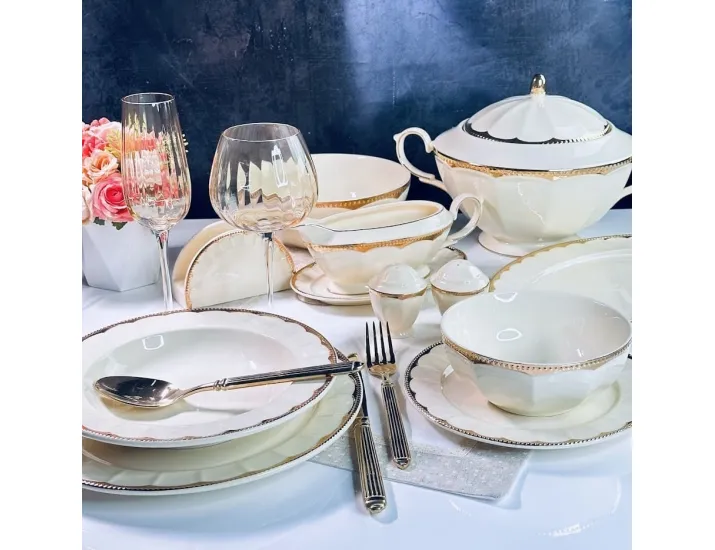 Обеденный сервиз на 6 персон 45 предметов Lenardi Империал Золото 205-938