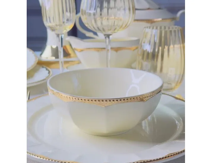 Набор из 6 салатников 15х6см Lenardi Империал Золото 205-941