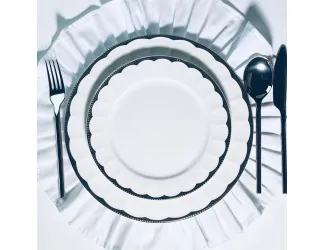 Набор из 6 тарелок 20,5см Lenardi Империал Серебро 205-944