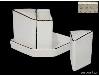 Набор солонок на подставке Lenardi Maria gold 226-135