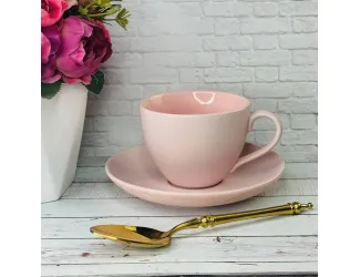 Набор кофейных пар на 6 персон 12 предметов 150мл Lenardi 226-163 розовый