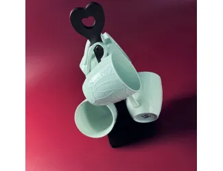 Набор из 4 кружек 360мл на подставке Lenardi Tropical 235-075