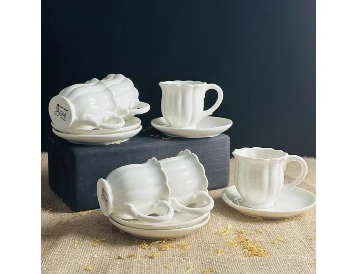 Набор кофейных пар на 6 персон 12 предметов 100мл Lenardi 235-101