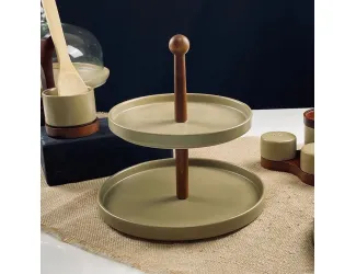 Двухъярусная этажерка 26/21,5см Lenardi Tropical 235-129