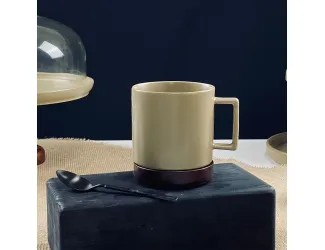 Кружка 380мл с крышкой/блюдцем Lenardi Tropical 235-132