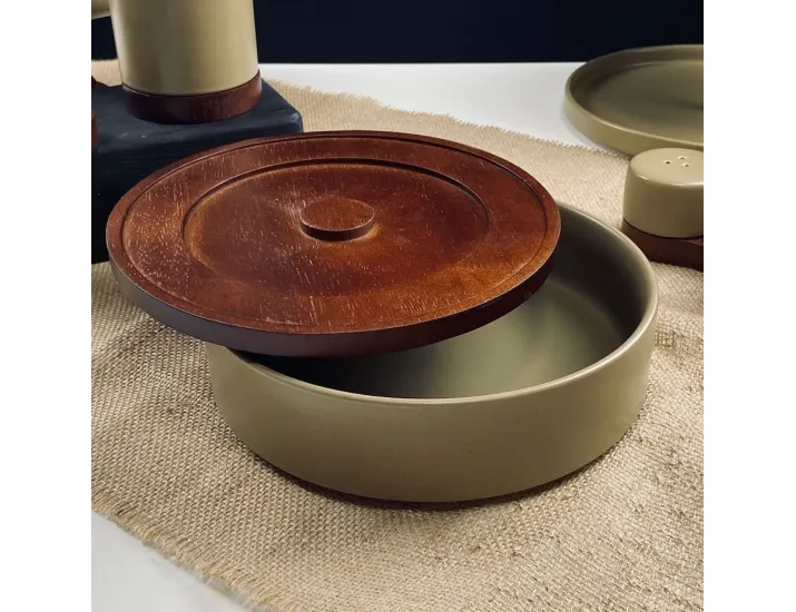 Салатник 23х7,5см с крышкой/подставкой Lenardi Tropical 235-135