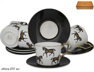 Набор чайных пар 12 предметов Lenardi Лошади(Horse) 244-007