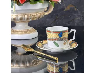 Набор кофейных пар на 6 персон 12 предметов 95мл Lenardi 244-046