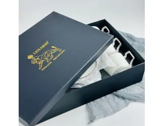 Набор чайных пар на 6 персон 12 предметов 280мл Lenardi 244-051