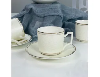 Набор кофейных пар на 6 персон 12 предметов 130мл Lenardi 244-052