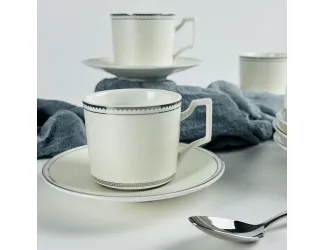 Набор кофейных пар на 6 персон 12 предметов 130мл Lenardi 244-055