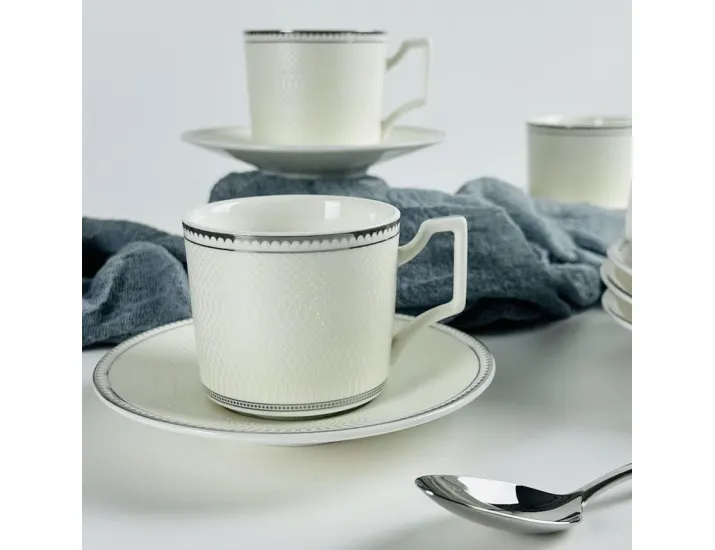 Набор кофейных пар на 6 персон 12 предметов 130мл Lenardi 244-055