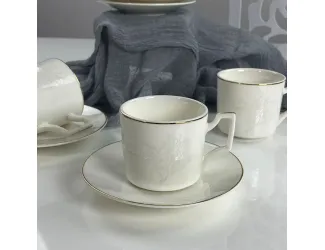 Набор кофейных пар на 6 персон 12 предметов 130мл Lenardi 244-064