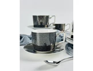 Набор чайных пар на 6 персон 12 предметов 280мл Lenardi 244-066