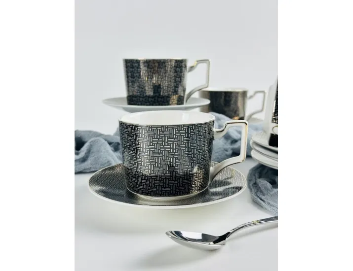 Набор чайных пар на 6 персон 12 предметов 280мл Lenardi 244-066