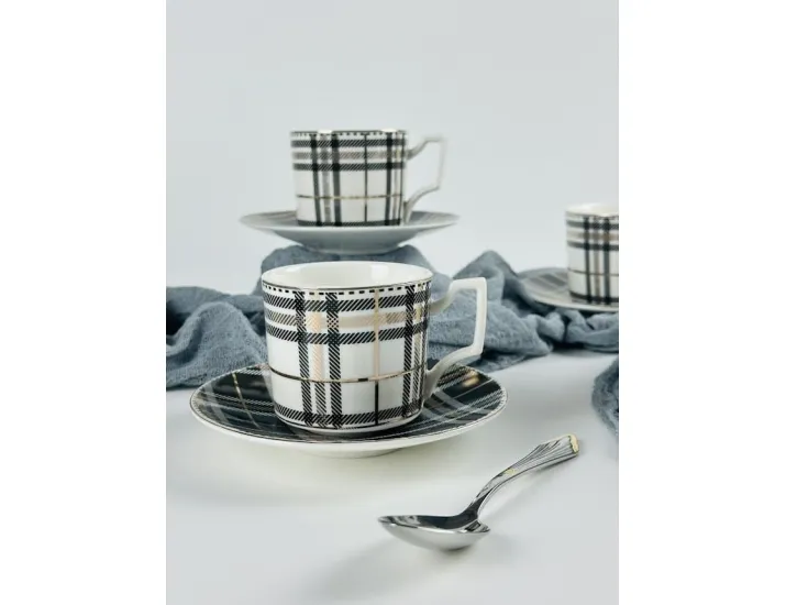 Набор кофейных пар на 6 персон 12 предметов 130мл Lenardi 244-070