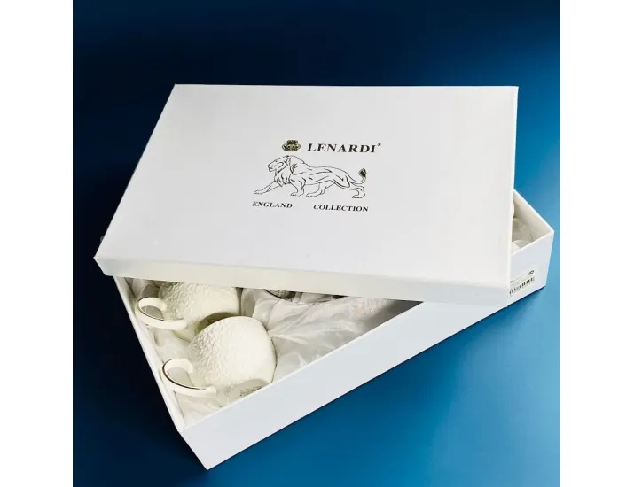 Набор кофейных пар на 6 персон 12 предметов 110мл Lenardi 305-097