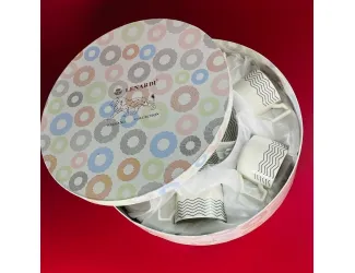 Набор чайных пар на 6 персон 12 предметов 250мл Lenardi 305-148 чёрный