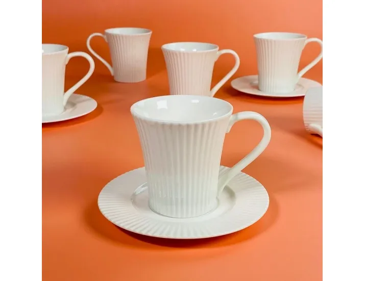 Набор чайных пар на 6 персон 12 предметов 240мл Lenardi 305-329