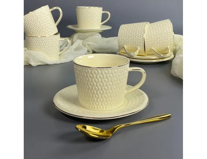 Набор чайных пар на 6 персон 12 предметов 220мл Lenardi 305-342