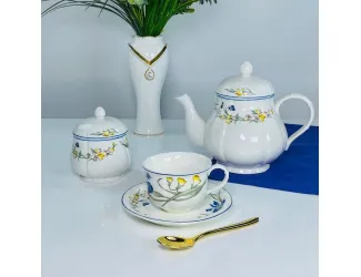 Чайный сервиз на 6 персон 14 предметов 220мл Lenardi Фрэнсис 305-349