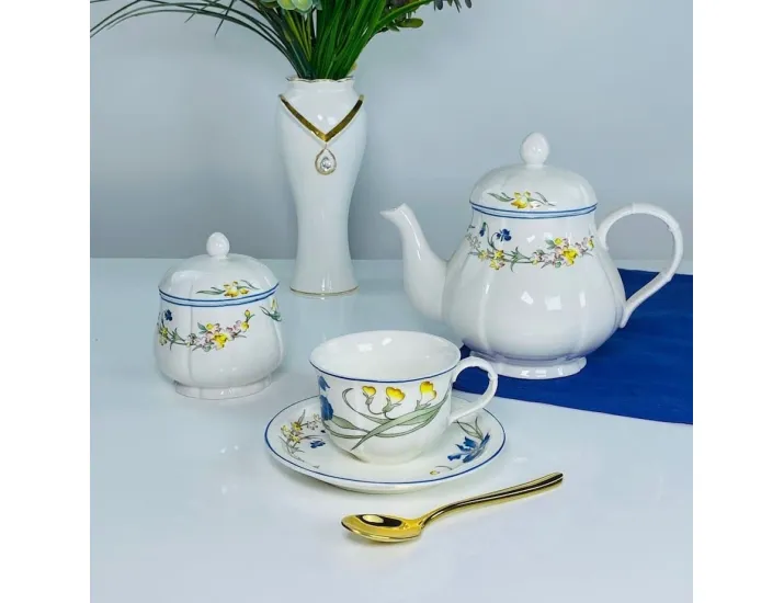 Чайный сервиз на 6 персон 14 предметов 220мл Lenardi Фрэнсис 305-349